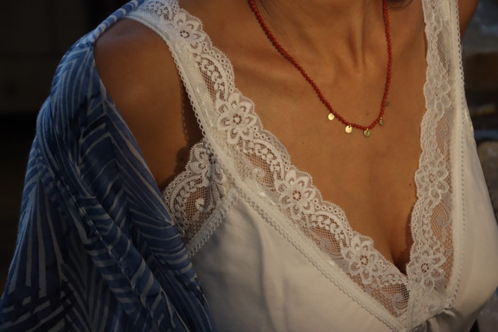 שרשרת זהב פתיתים 22 קראט