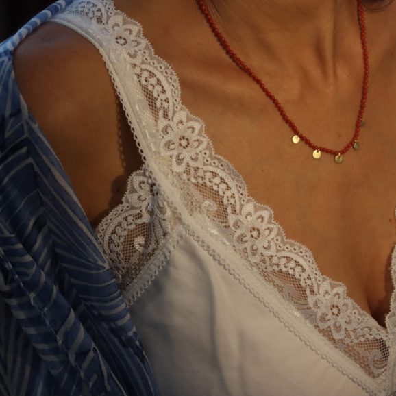 שרשרת זהב פתיתים 22 קראט